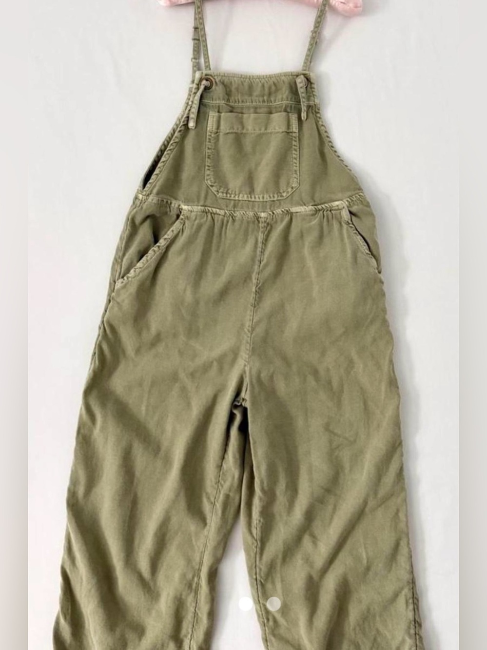 Billabong Girls Olive Overalls Size M